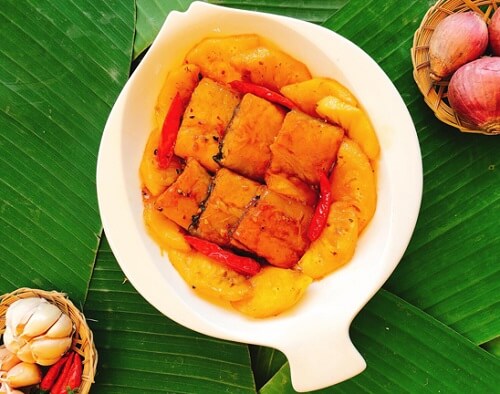 Khô cá dứa kho thơm