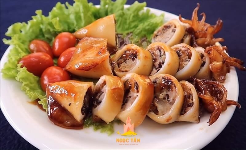 cách làm mực nhồi thịt chiên nước mắm