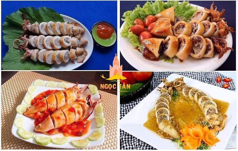 cách làm mực nhồi thịt